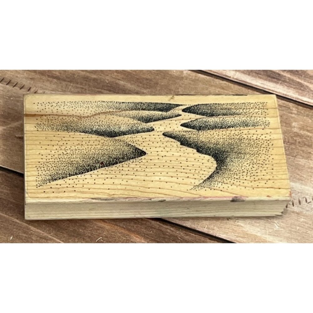 1993 STAMPSCAPES WOOD MOUNTED RUBBER STAMP